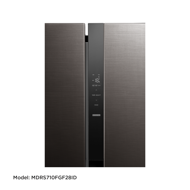 Midea_Refrigerator_Model MDRS710FGF28ID_Inverter,SBS,Jazz Black metal,548L,BCD530